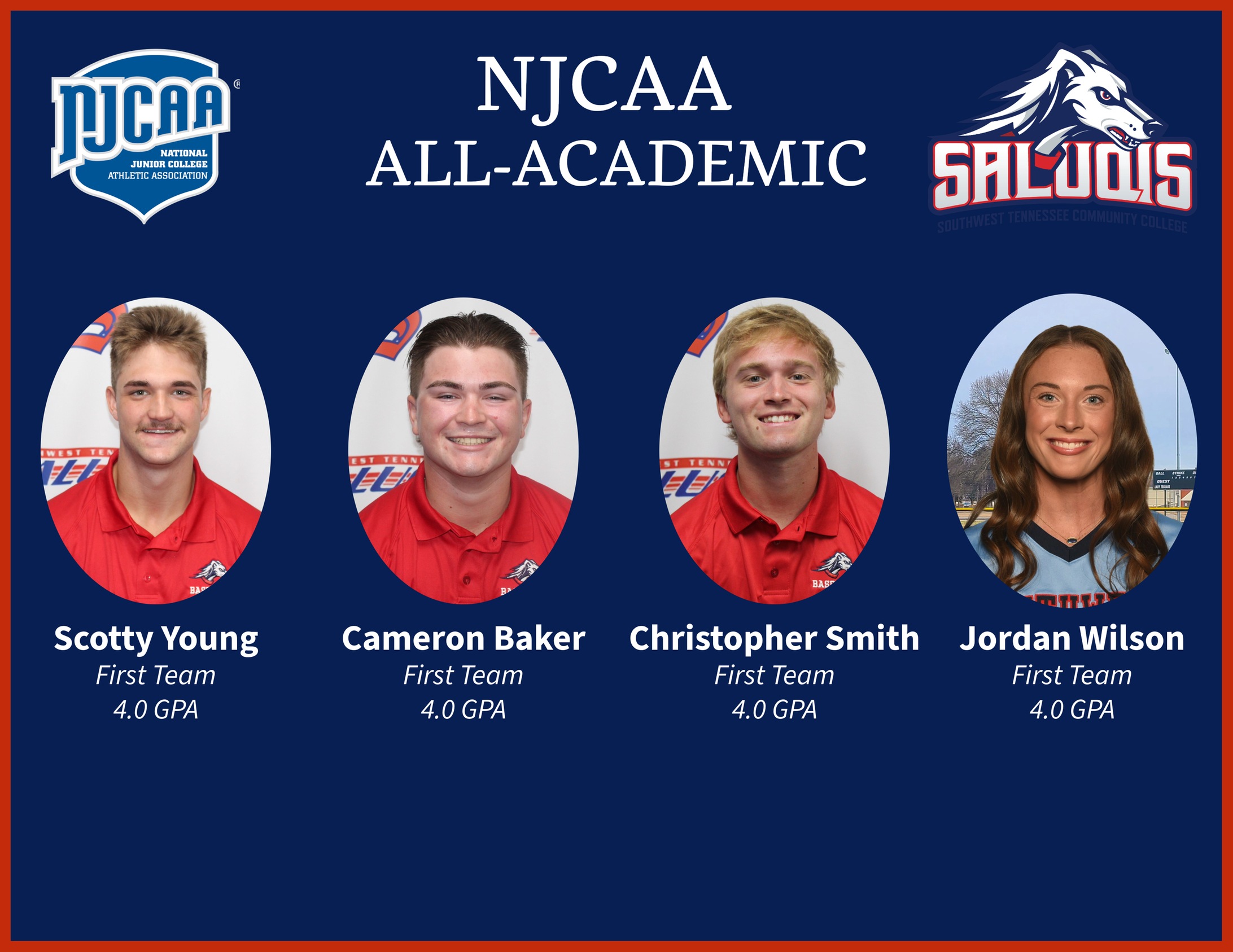 TWENTY-FOUR SALUQI STUDENT-ATHLETES RECEIVE NJCAA ALL-ACADEMIC