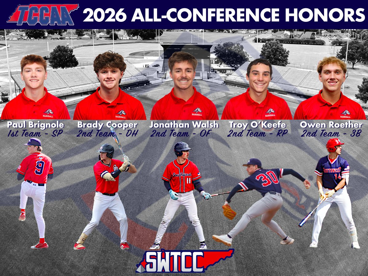 FIVE SALUQI BASEBALL PLAYERS NAMED ALL-TCCAA